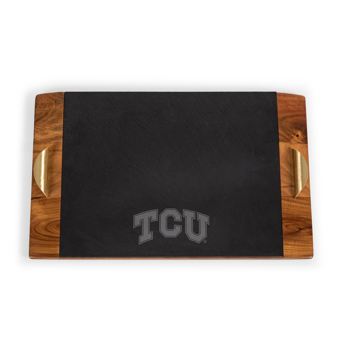 TCU Horned Frogs Covina Acacia and Slate Serving Tray