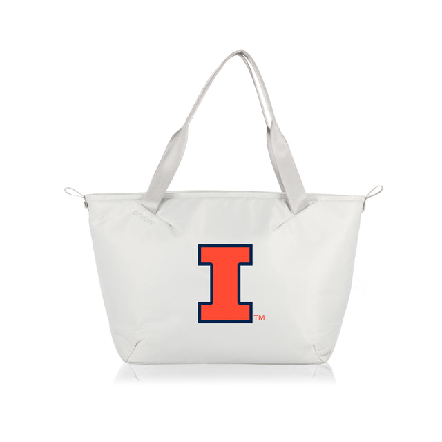 Illinois Fighting Illini Eco-Friendly Cooler Tote Bag - White