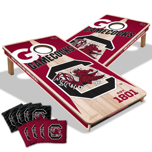 South Carolina Gamecocks 2x4 All Wood Cornhole Game Set