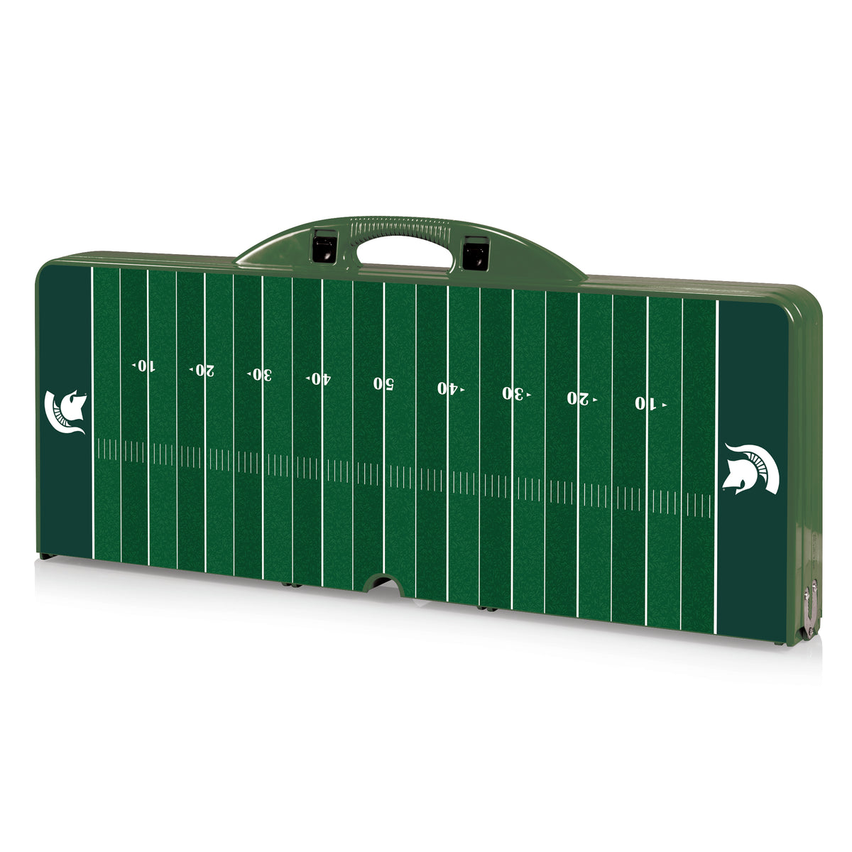 Michigan State Spartans Picnic Table Portable Folding Table with Seats - Football