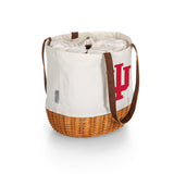 Indiana Hoosiers Coronado Canvas and Willow Basket Tote