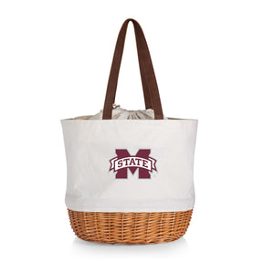 Mississippi State Bulldogs Coronado Canvas and Willow Basket Tote