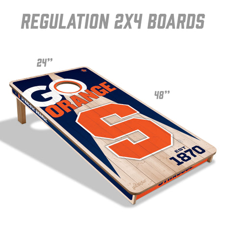 Syracuse Orange 2x4 All Wood Cornhole Game Set