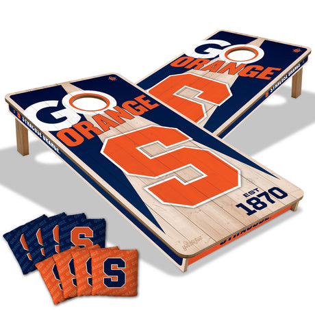 Syracuse Orange 2x4 All Wood Cornhole Game Set