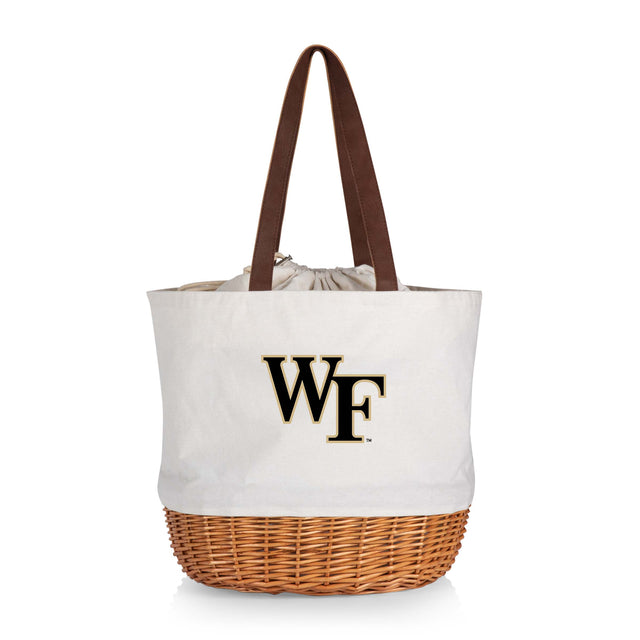 Wake Forest Demon Deacons Coronado Canvas and Willow Basket Tote