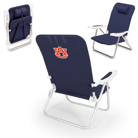 Auburn Tigers Monaco Reclining Beach Backpack Chair