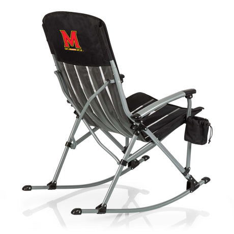 Maryland Terrapins Outdoor Rocking Camp Chair