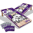 TCU Horned Frogs 2x4 All Wood Cornhole Game Set