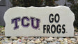 Show your love for the TCU Horned Frogs when you add this Engraved Limestone Decorative Stone to your collection.