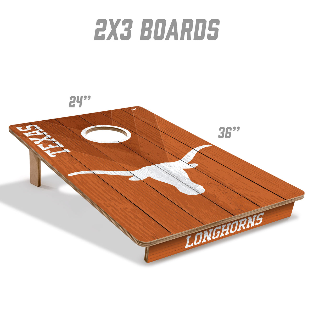 Texas Longhorns 2x3 All Wood Cornhole Game Set