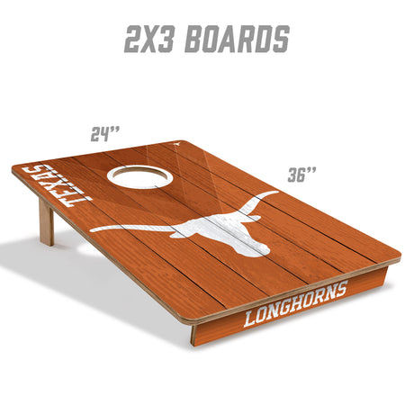 Texas Longhorns 2x3 All Wood Cornhole Game Set