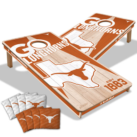 Texas Longhorns 2x4 All Wood Cornhole Game Set