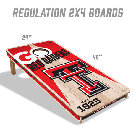 Texas Tech Red Raiders 2x4 All Wood Cornhole Game Set
