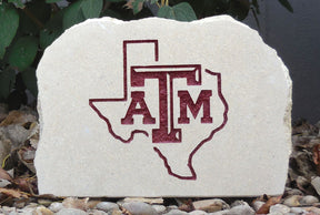 Show your love for the Texas A&M Aggies when you add this Engraved Limestone Decorative Stone to your collection.