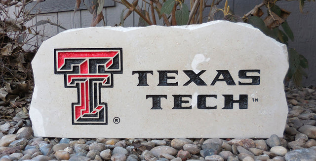 Show your love for the Texas Tech Red Raiders when you add this Engraved Limestone Decorative Stone to your collection.