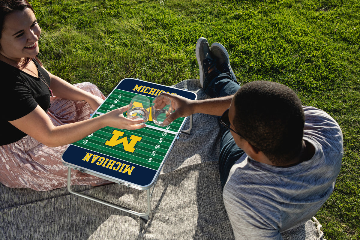Michigan Wolverines Mini Portable Folding Table – College Logo Stuff