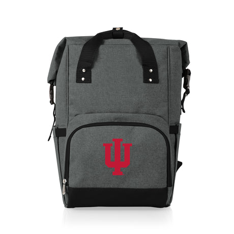 Indiana Hoosiers On The Go Roll-Top Cooler Backpack