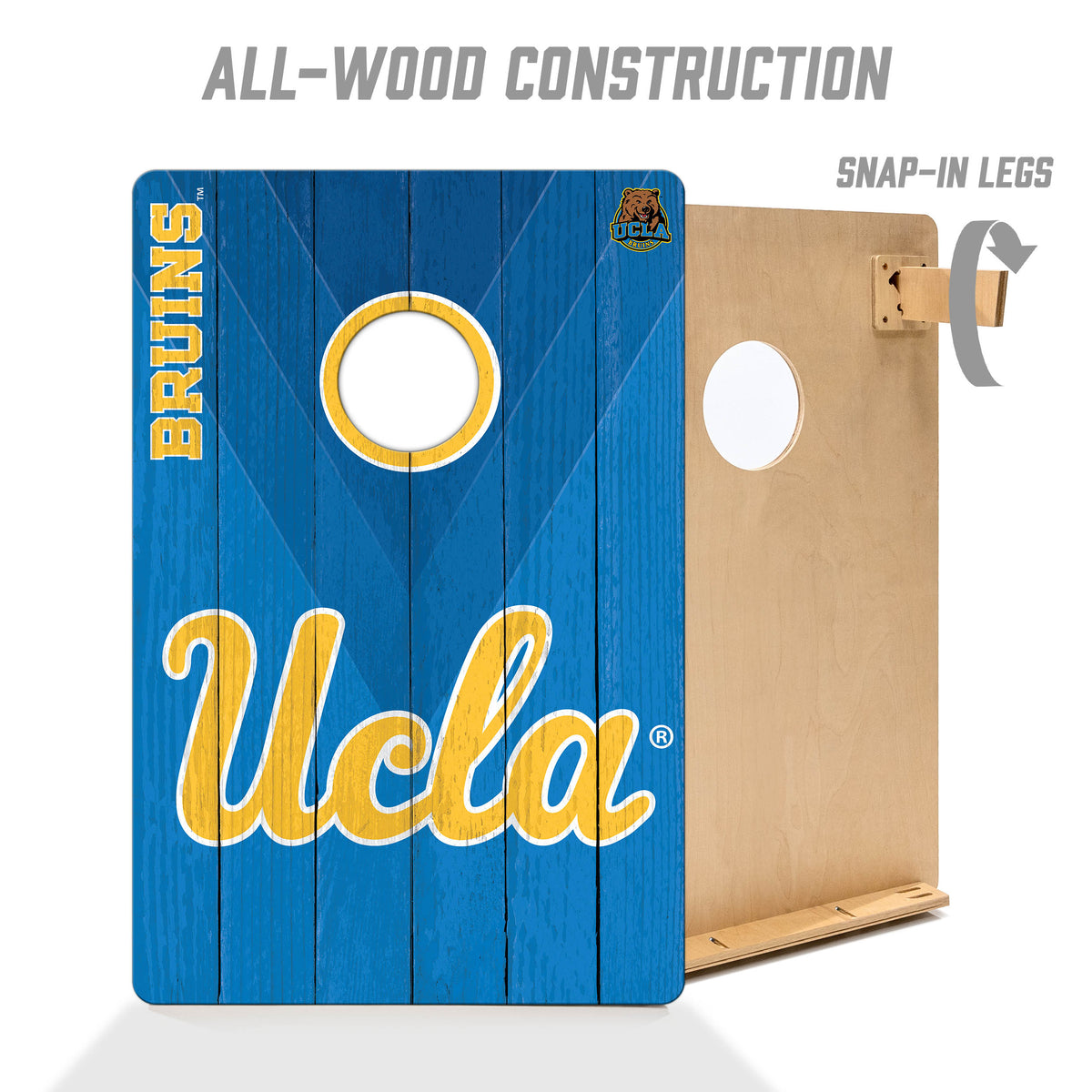 UCLA Bruins 2x3 All Wood Cornhole Game Set