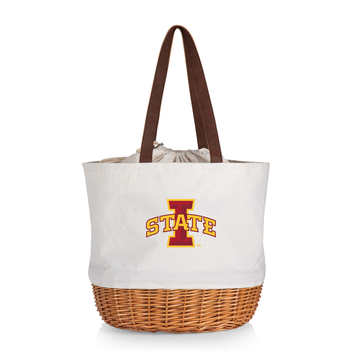 Iowa State Cyclones Coronado Canvas and Willow Basket Tote