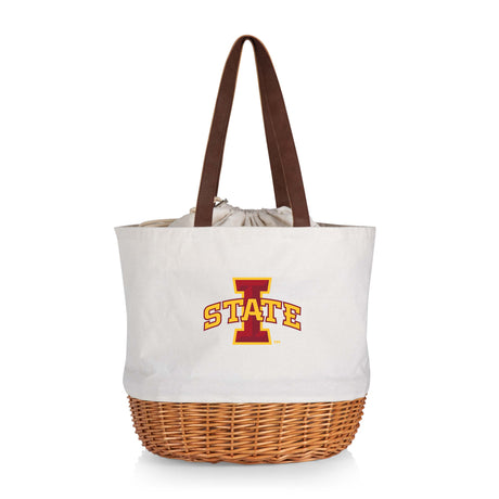 Iowa State Cyclones Coronado Canvas and Willow Basket Tote