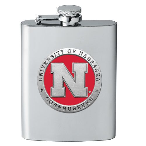 Nebraska Huskers Flask