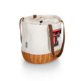Texas Tech Red Raiders Coronado Canvas and Willow Basket Tote