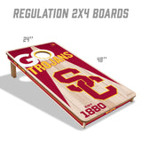 USC Trojans 2x4 All Wood Cornhole Game Set