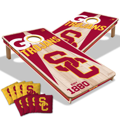 USC Trojans 2x4 All Wood Cornhole Game Set