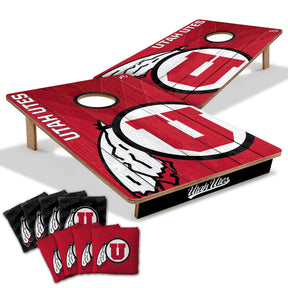 Utah Utes 2x3 All Wood Cornhole Game Set