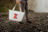 Illinois Fighting Illini Eco-Friendly Cooler Tote Bag - White