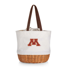 Minnesota Golden Gophers Coronado Canvas and Willow Basket Tote