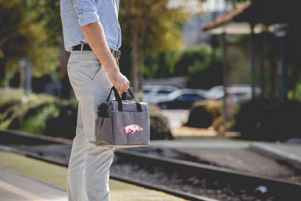 Arkansas Razorbacks On The Go Lunch Bag Cooler - Gray