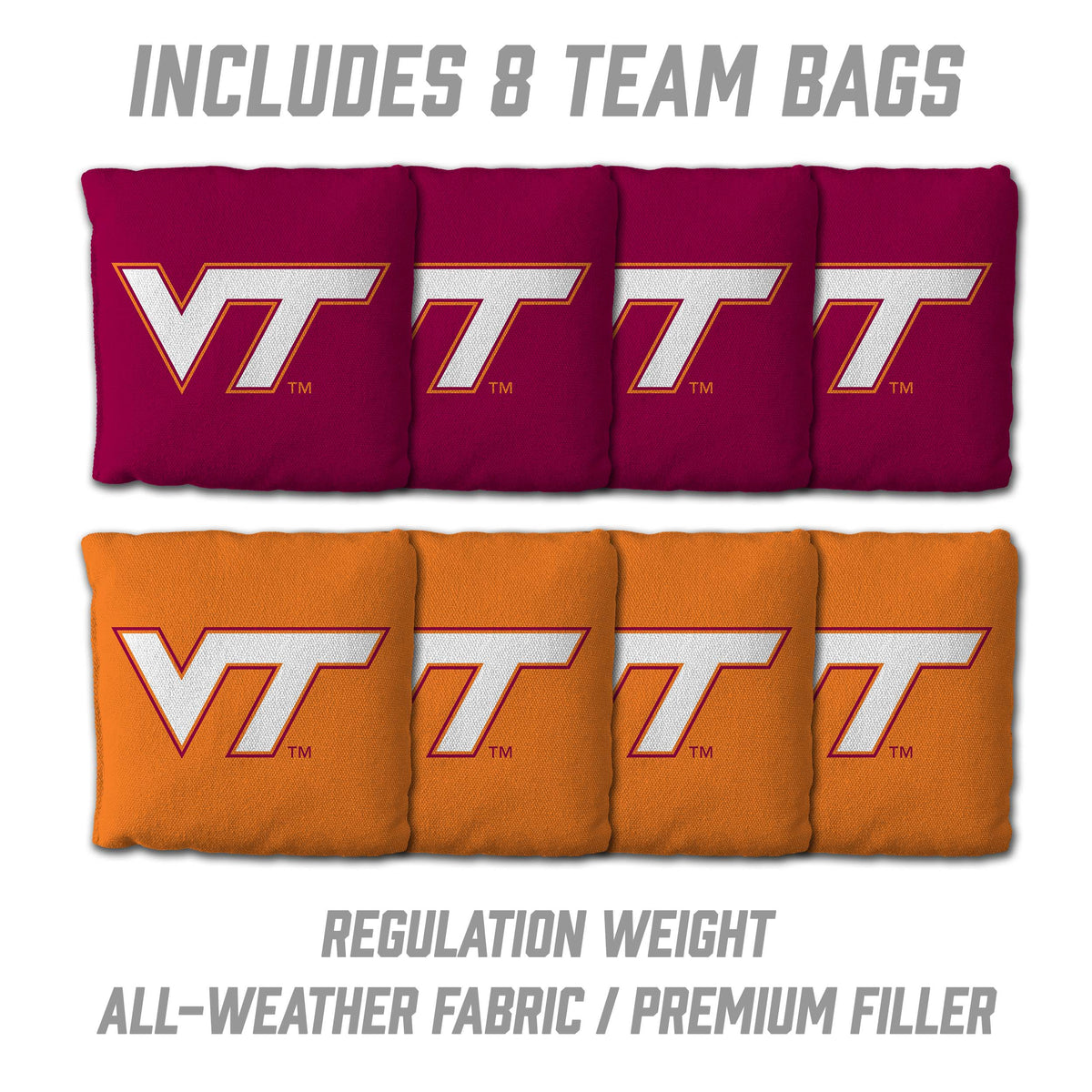 Virginia Tech Hokies 2x3 All Wood Cornhole Game Set