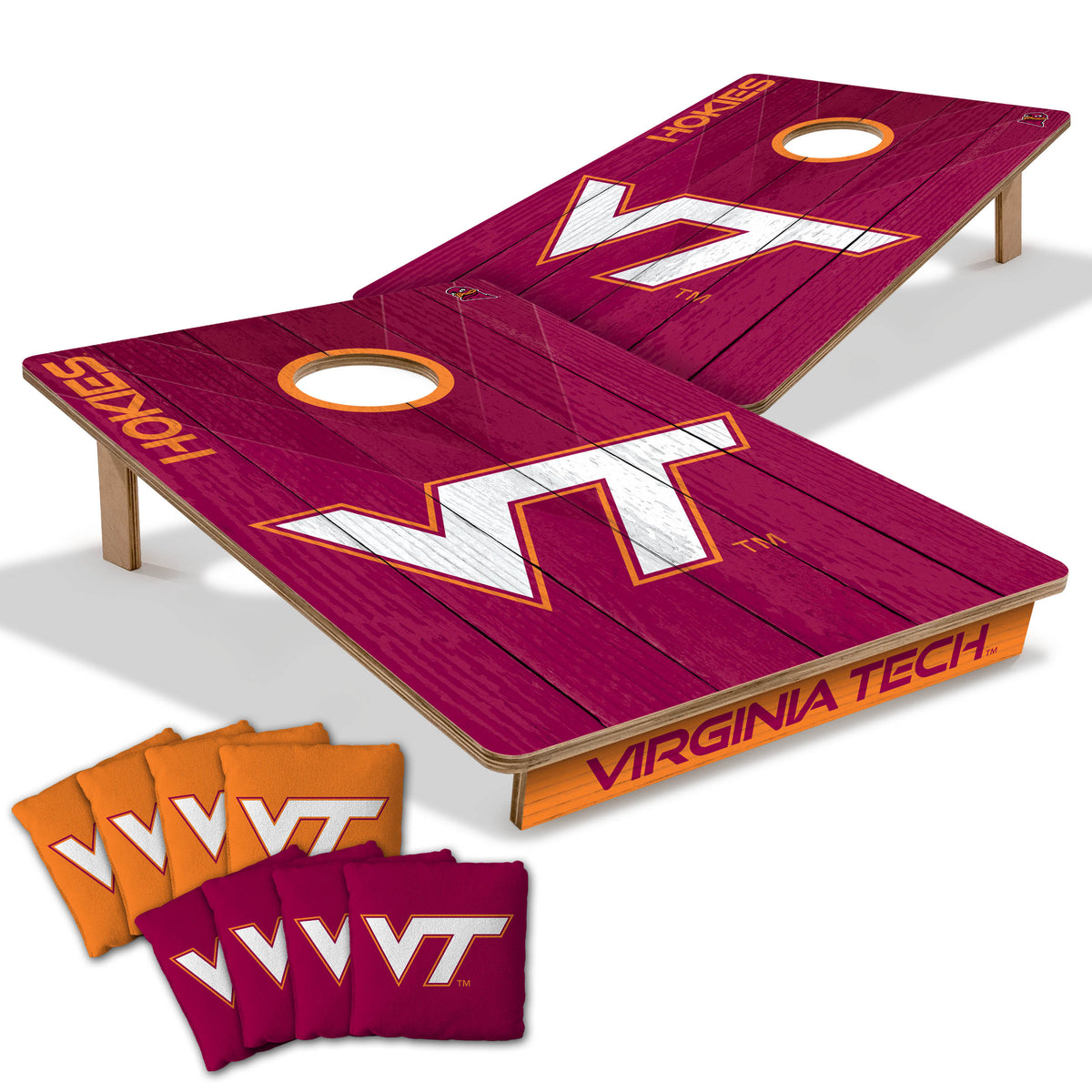 Virginia Tech Hokies 2x3 All Wood Cornhole Game Set