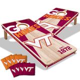 Virginia Tech Hokies 2x4 All Wood Cornhole Game Set