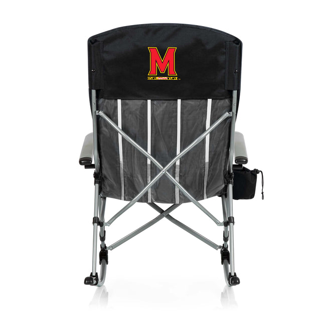 Maryland Terrapins Outdoor Rocking Camp Chair