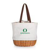 Oregon Ducks Coronado Canvas and Willow Basket Tote