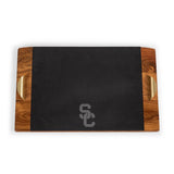 USC Trojans Covina Acacia and Slate Serving Tray