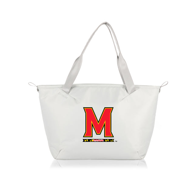 Maryland Terrapins Eco-Friendly Cooler Tote Bag - White