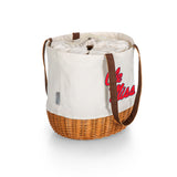 Mississippi Rebels Coronado Canvas and Willow Basket Tote