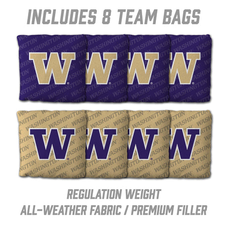 Washington Huskies 2x3 All Wood Cornhole Game Set