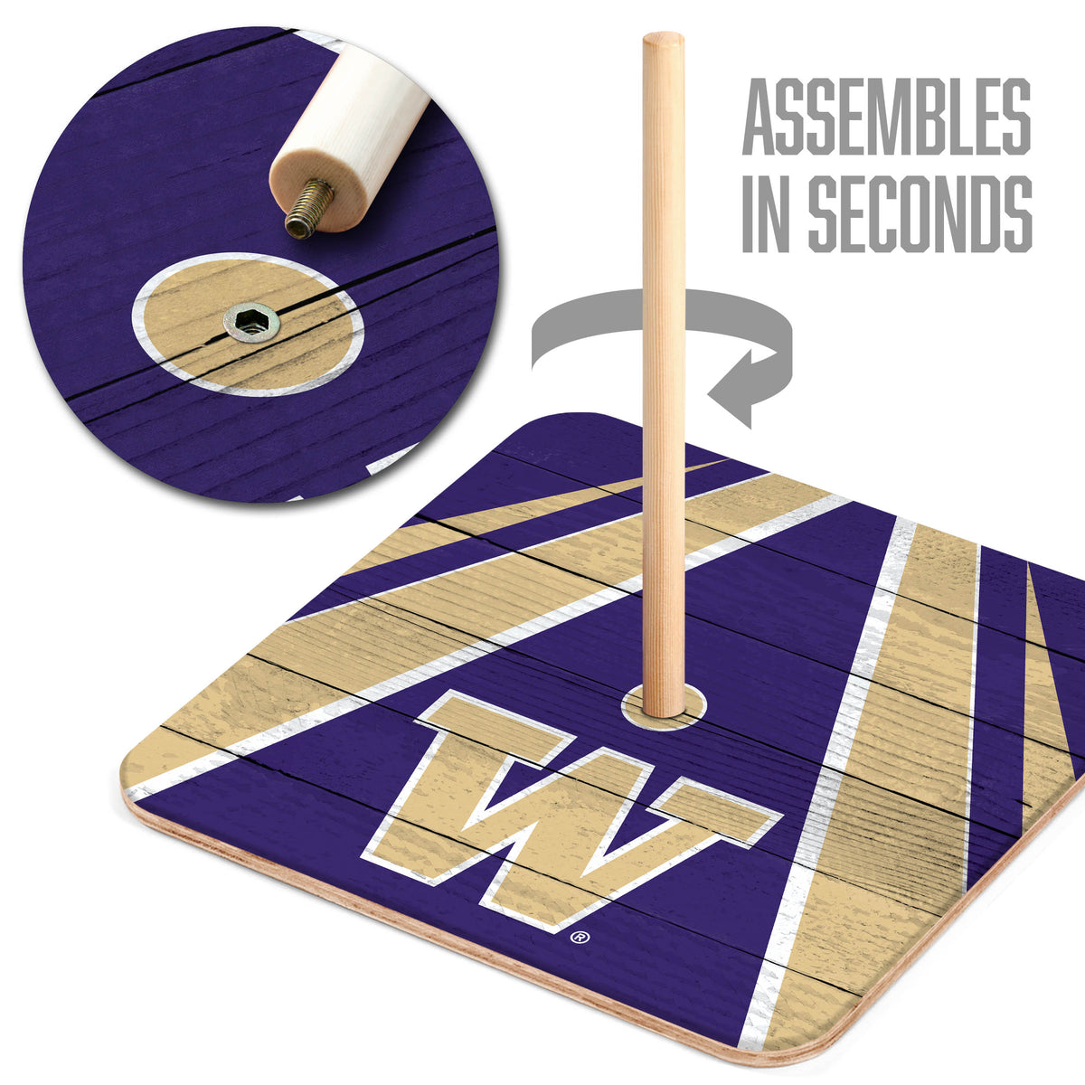 Washington Huskies Horseshoe Bag Game