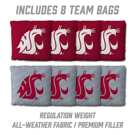 Washington State Cougars 2x3 All Wood Cornhole Game Set