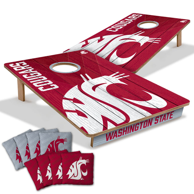 Washington State Cougars 2x3 All Wood Cornhole Game Set