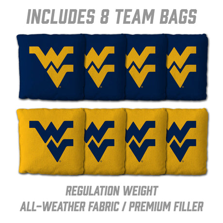 West Virginia Mountaineers 2x3 All Wood Cornhole Game Set