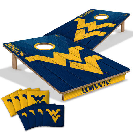 West Virginia Mountaineers 2x3 All Wood Cornhole Game Set