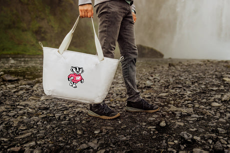 Wisconsin Badgers Eco-Friendly Cooler Tote Bag - White