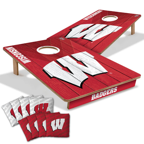 Wisconsin Badgers 2x3 All Wood Cornhole Game Set