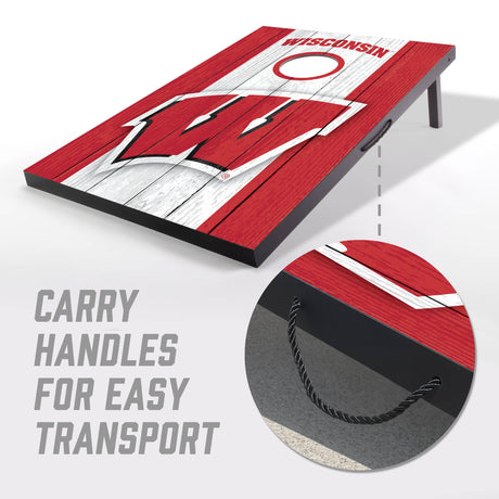 Wisconsin Badgers 2x3 MDF Cornhole Game Set