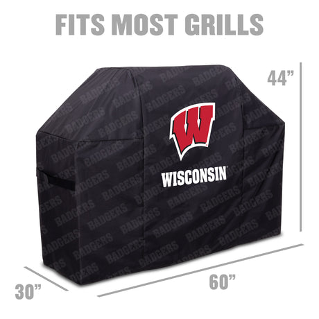 Wisconsin Badgers Heavy Duty Grill Cover